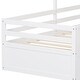 preview thumbnail 39 of 38, Twin Size House Bed Wood Kids Bed Frame with 2 Storage Drawers, Window and Guardrails for Bedroom, Easy Assembly