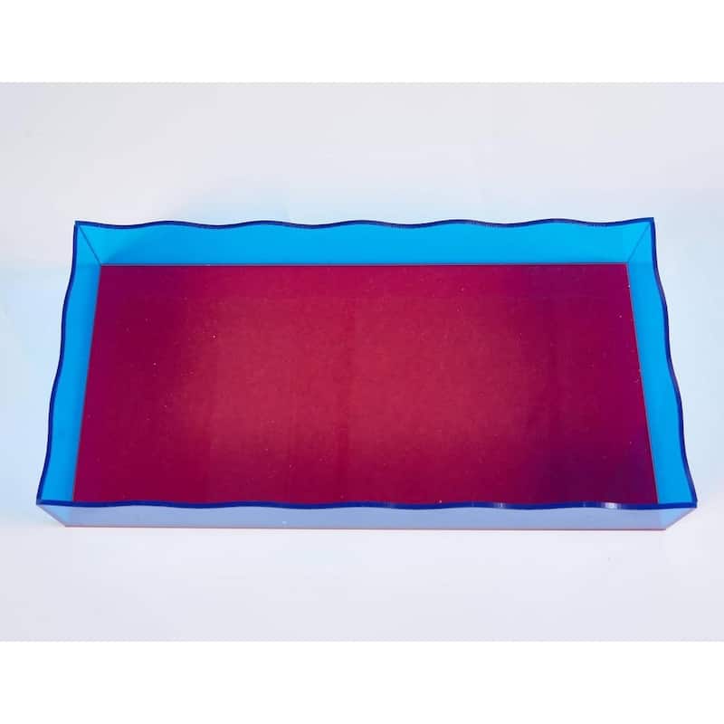 Urban Lifestyle Modern Decorative Serving & Organizer Tray - Red