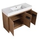preview thumbnail 45 of 74, Beingnext 24"/30"/48"/60" Bathroom Vanity with Sink, Freestanding Bathroom Vanity with Soft Close Door and Shelf