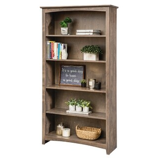 Coder Crossing Solid Wood Solid Wood Five Shelf Bookcase - Bed Bath ...