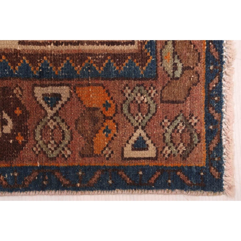 ECARPETGALLERY Hand-knotted Antalya Vintage Brown Wool Rug - 4'2 x 6'8