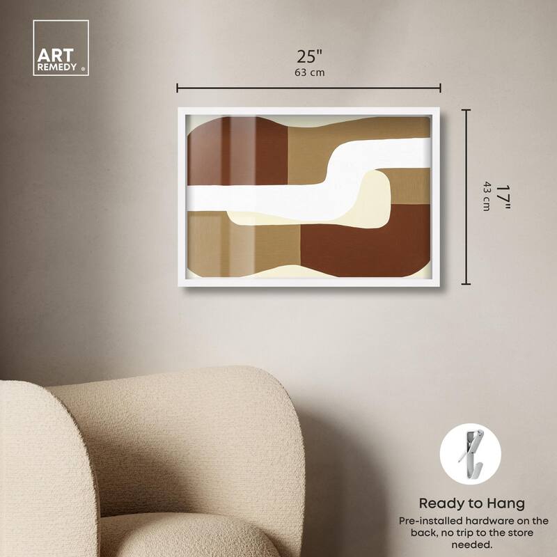 Minimal Wavy III Shadowbox by Art Remedy