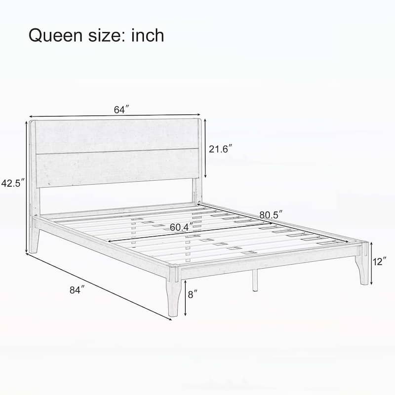 Graceful Bamboo Platform Bed for Dreamy Bedroom and Relaxing Sleep Experience