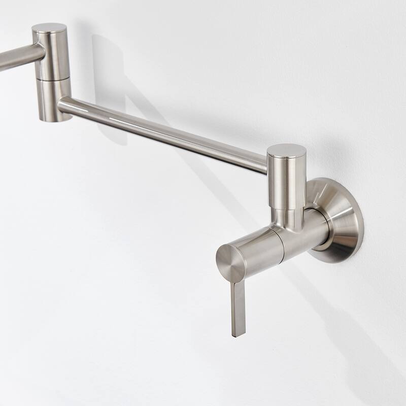 Luxier KTS27 Contemporary Wall-Mounted Pot Filler with 2 Handles