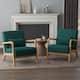 Option Dark Green/Linen/Natural Wood