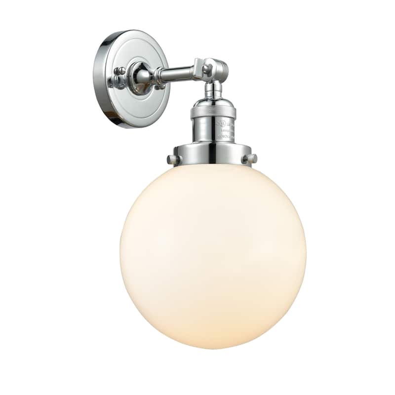 Innovations Lighting Beacon Single Light 14" Tall Bathroom Sconce with