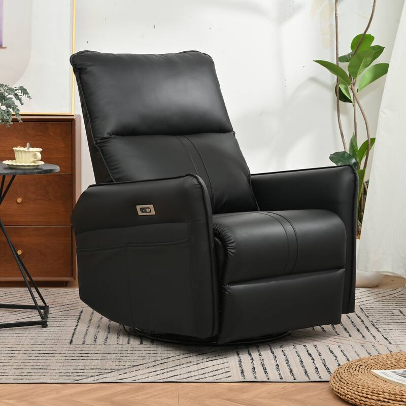 Power Swivel Rocker Recliner Chair for Adults, 270 Swivel Rocking Recliner Chair, Single Sofa Recliner for Living Room