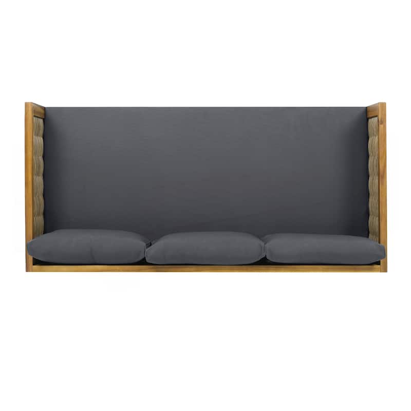 3 Seater daybed with Rattan arms