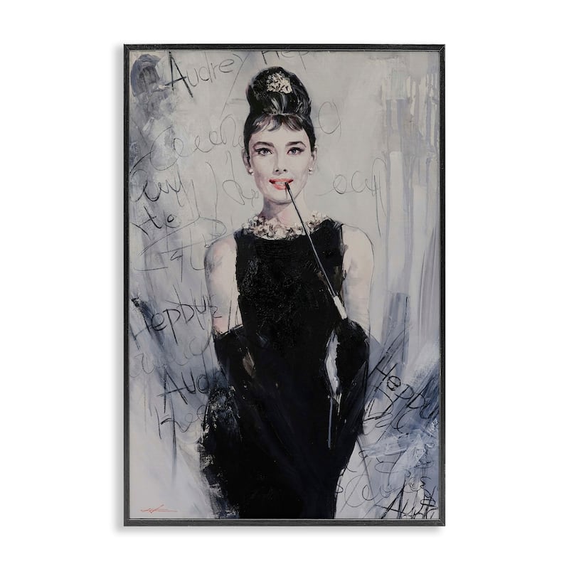 Stupell Classic Audrey Modern Details Framed Giclee Art Design By Lucille Lee - 12 x 18 - Black