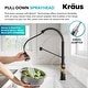 preview thumbnail 27 of 49, KRAUS Allyn Commercial 2-Function 1-Handle Pull Down Kitchen Faucet