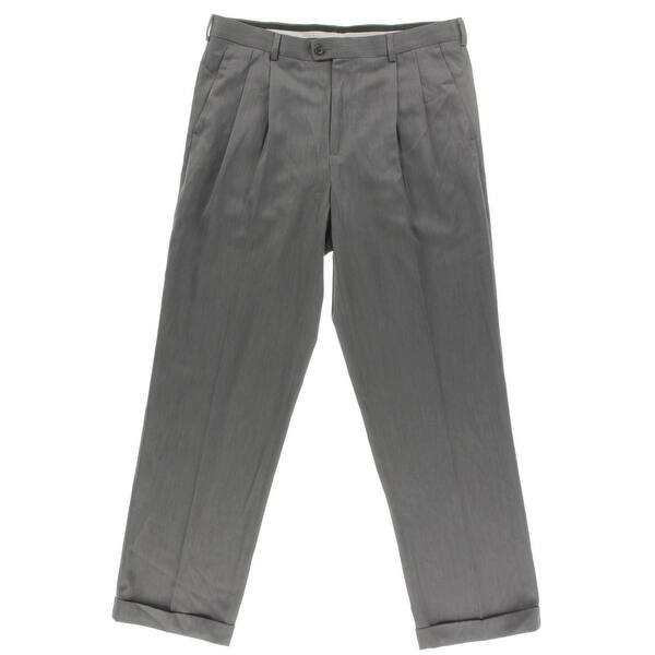 Shop Perry Ellis Portfolio Mens Dress Pants Cuffed Classic Fit