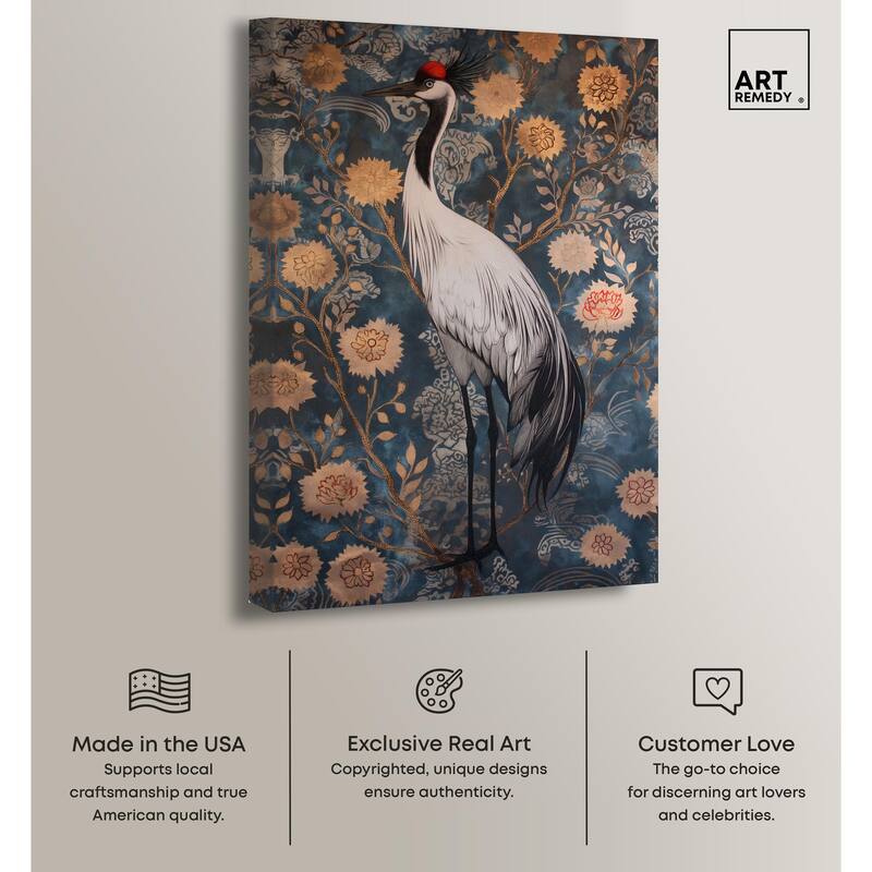 Botanical Bird II Canvas by Art Remedy, Gallery Wrapped