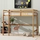 preview thumbnail 3 of 15, Twin High Loft Bed with Safety Guardrail,Built-in desk,Ladder