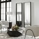 preview thumbnail 5 of 4, Uttermost Kahn Oversized Black Rectangular Mirror