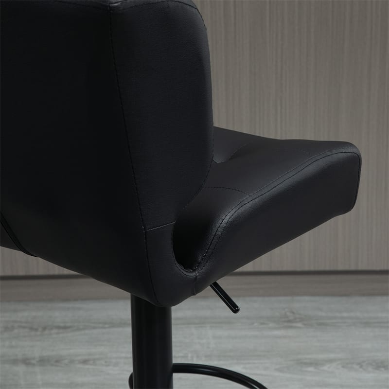 Bar Height Bar Stools with Adjustable Seat,Thick Padded Cushion,2 PCS
