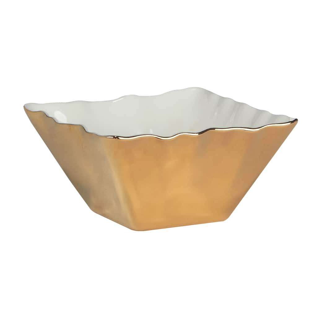 Certified International Gold Coast 5.5" Square Snack Bowls, Set of 4 - 5.5-inch