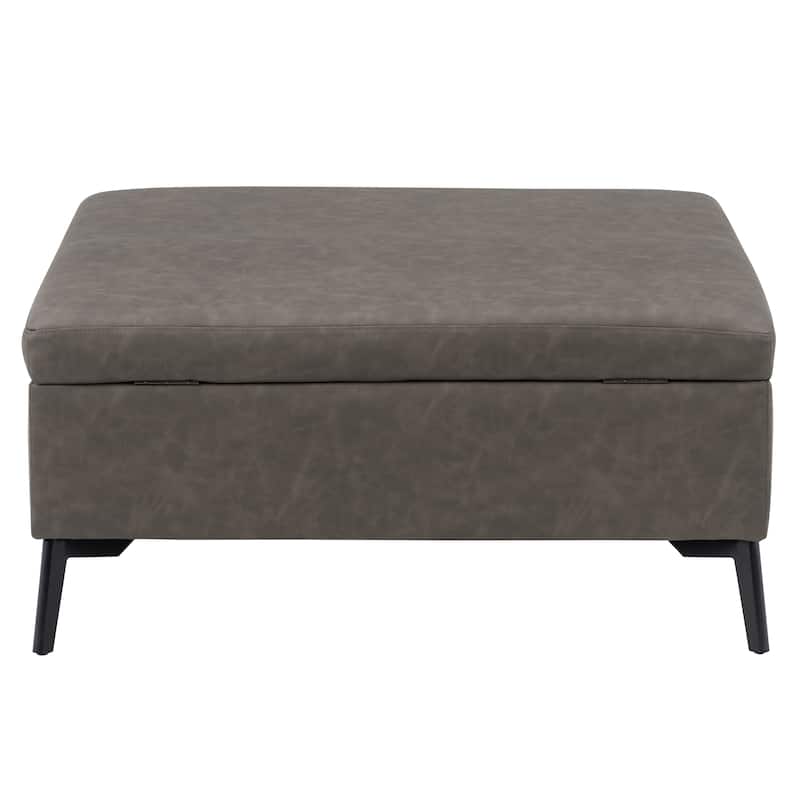 Linden Square Storage Ottoman