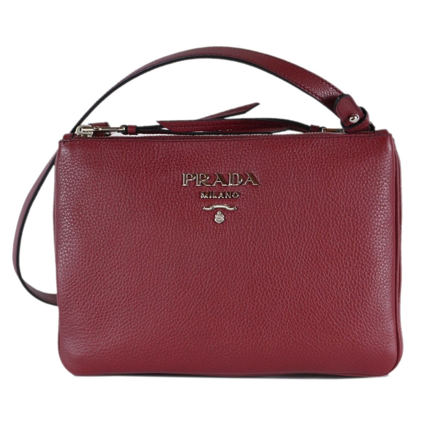 prada double zip camera bag