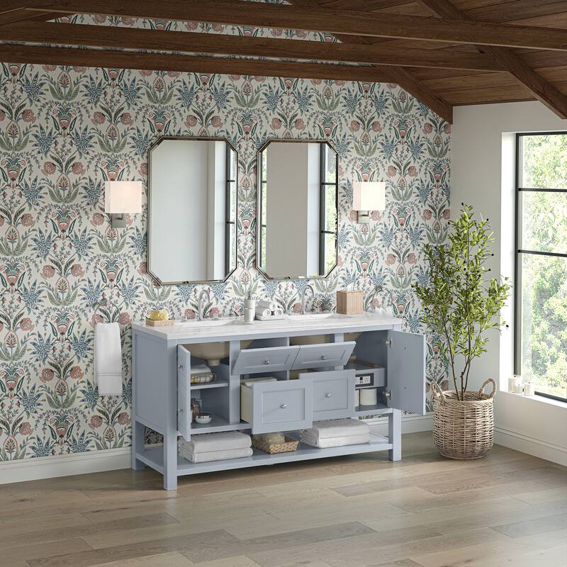 Breckenridge 60" Double Vanity, Serenity Blue - 60D