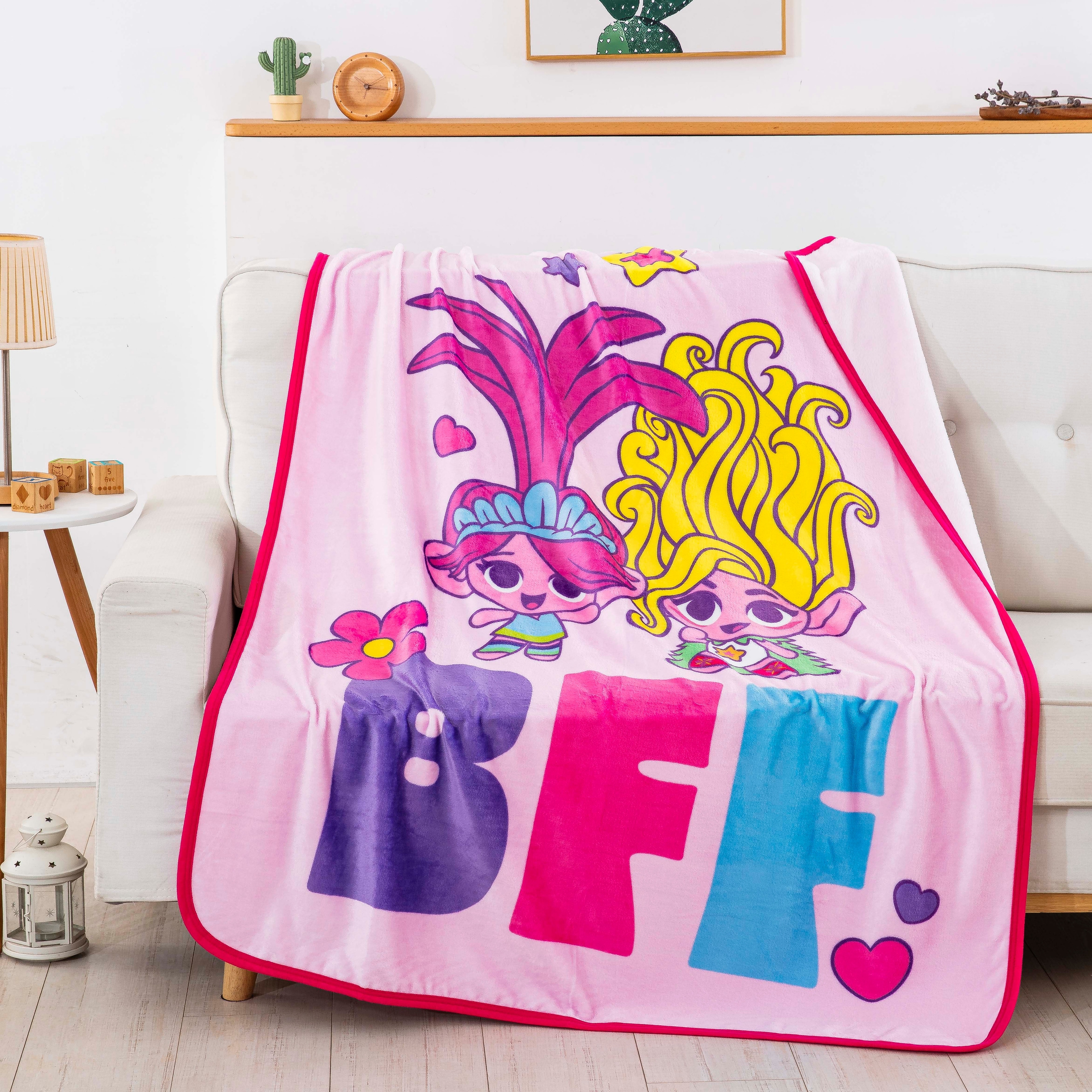 Trolls Tiny Besties SP Cloud Throw Blanket Bed Bath Beyond