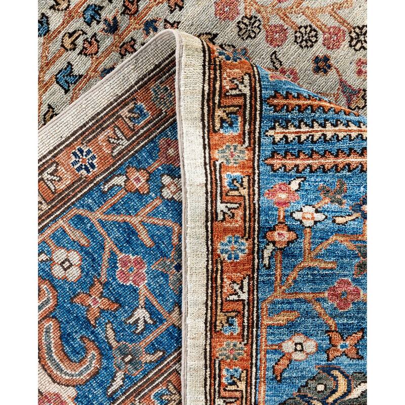Serapi One-of-a-Kind Hand-Knotted Area Rug - Gray - 9' 3" x 11' 11"