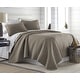 preview thumbnail 2 of 85, Oversized Solid 3-piece Quilt Set by Southshore Fine Linens Dark taupe - Full - Queen