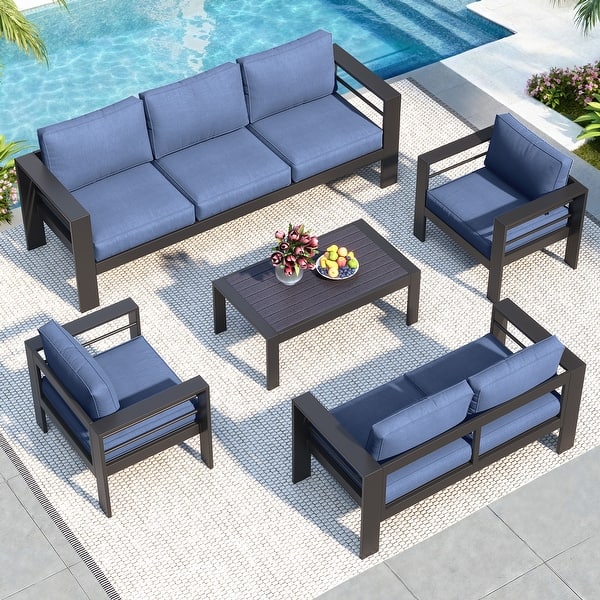 Royalcraft 5-Piece Aluminum Patio Set undefined 2 Chairs, Loveseat