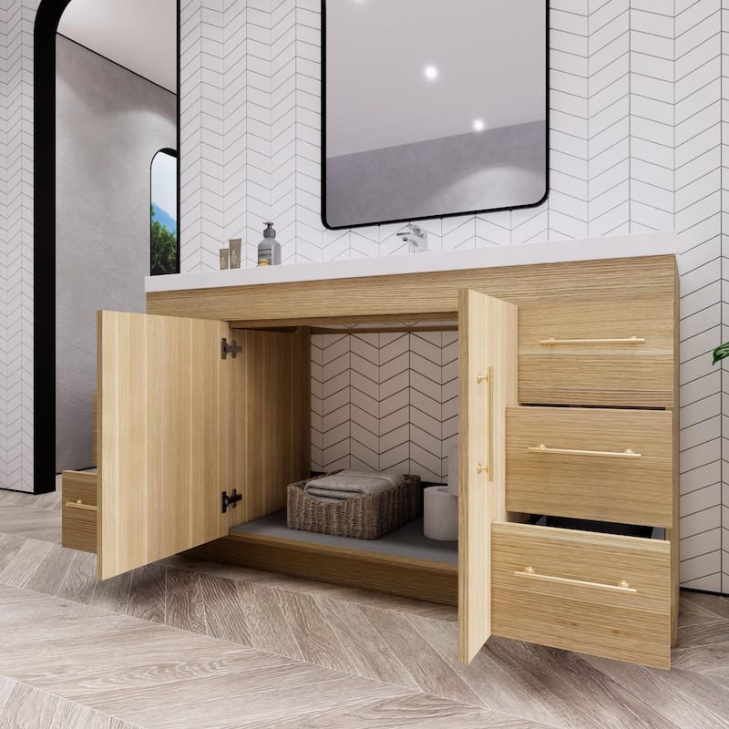 Eliza 60'' Freestanding Vanity with Single Sink