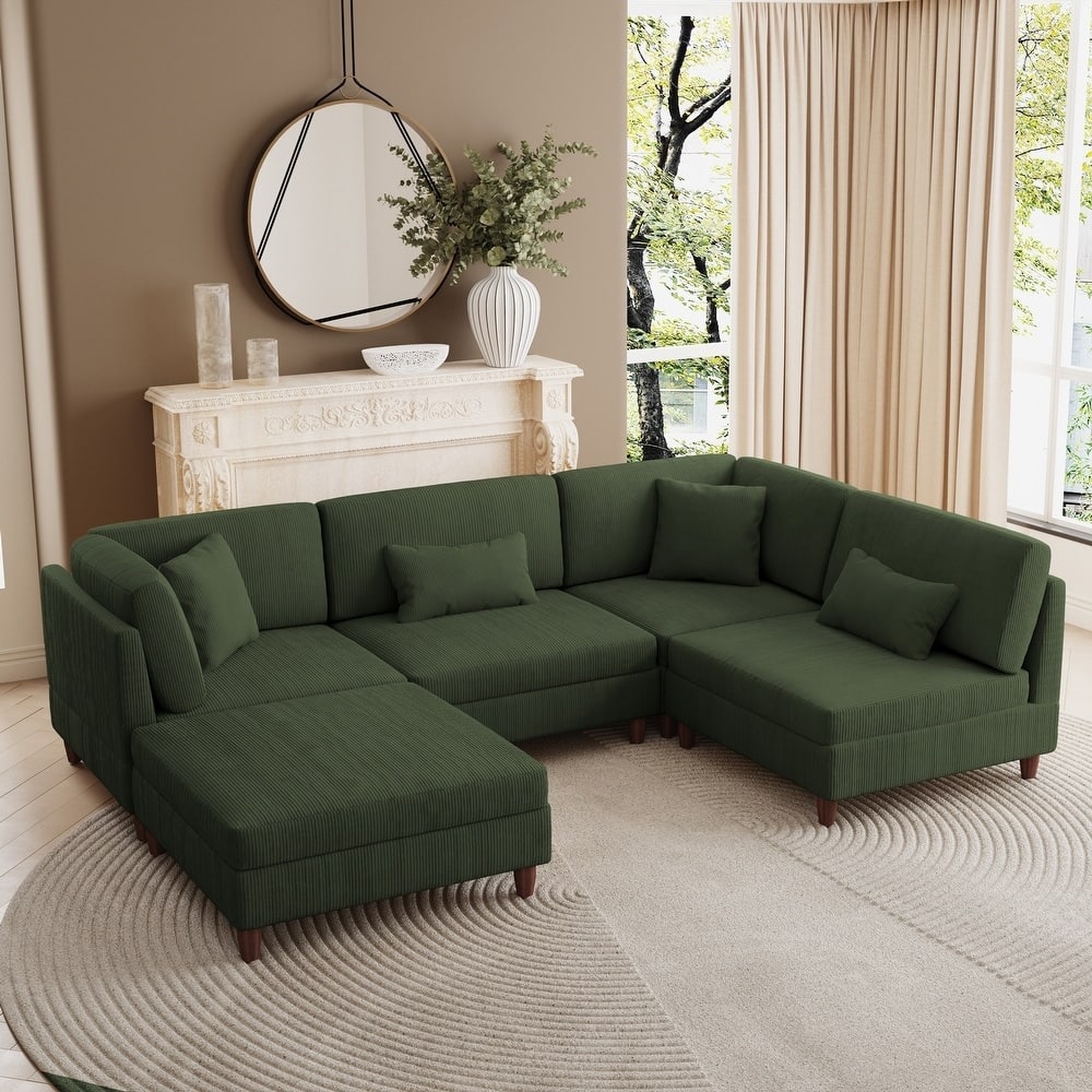 Oversized Storage Sectional Sofa Modular Couch