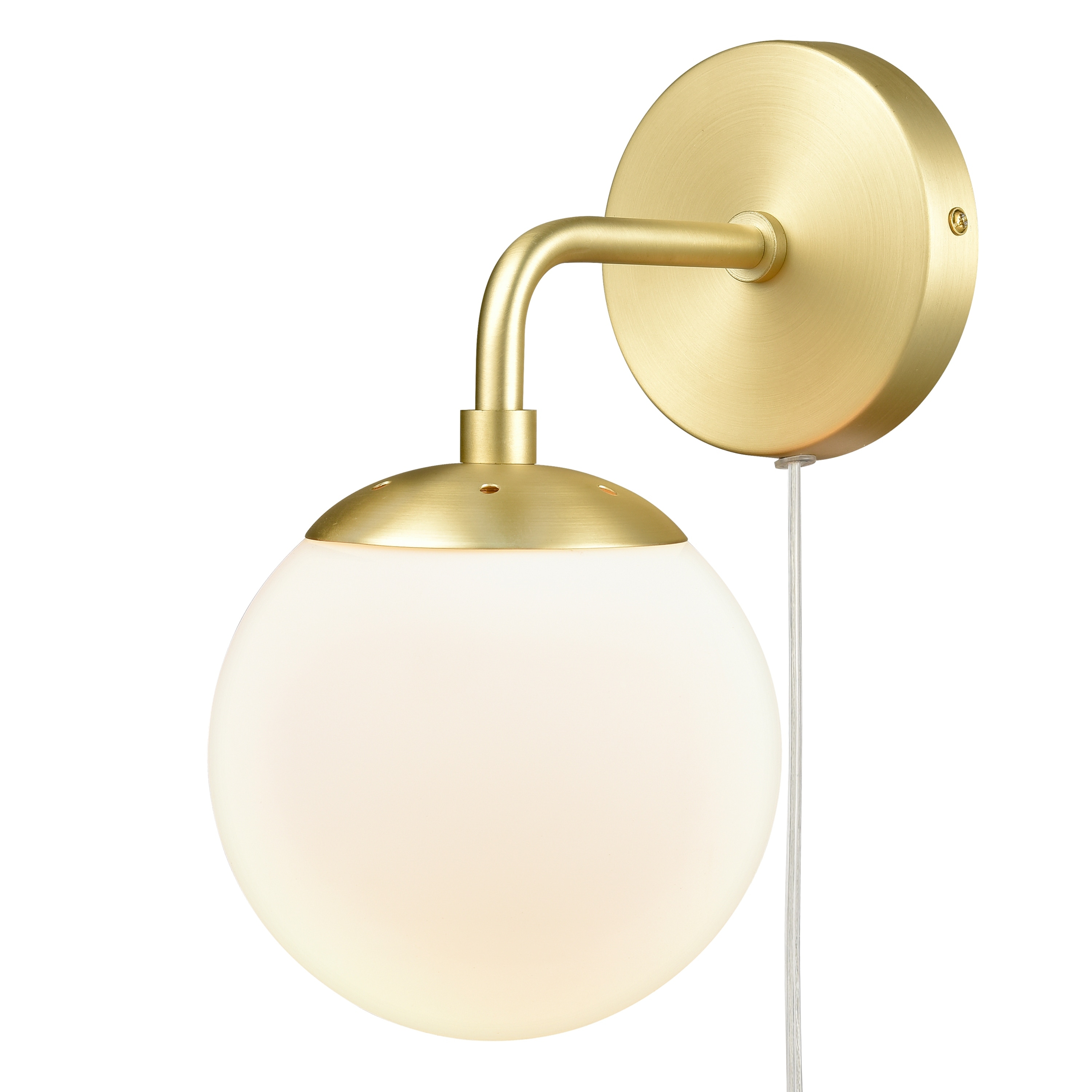 Globe plug in sales sconce
