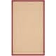 preview thumbnail 18 of 140, SAFAVIEH Natural Fiber Carmit Casual Border Sisal Rug 3' x 5' - Maize/Burgundy