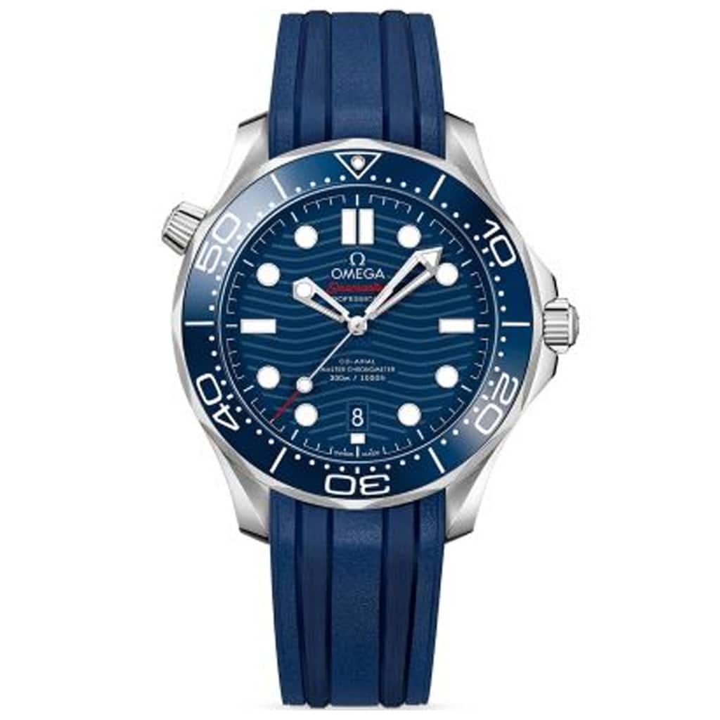 Omega Men's Seamaster Blue Dial Watch - O21032422003001 - One Size