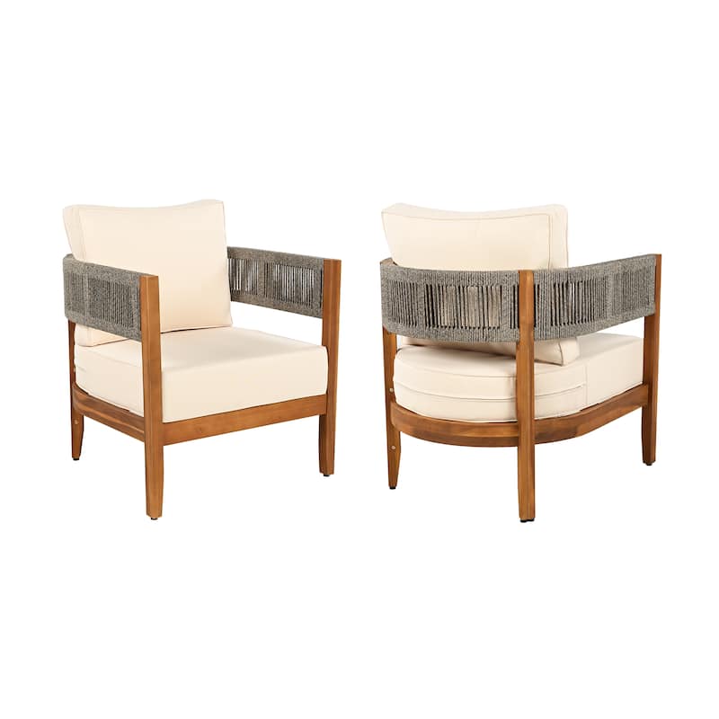 Christopher Knight Home - Linwood Acacia Wood Outdoor Tub Chair