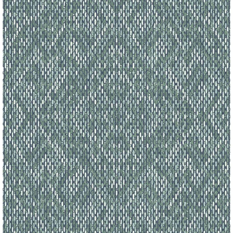 Scott Living Felix Teal Teal Geometric Wallpaper