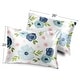 preview thumbnail 4 of 4, Sweet Jojo Designs Navy Blue Boho Floral Girl Decorative Satin Pillowcases - 2 Pack Set - Bohemian, Shabby Chic Watercolor, Rose