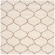 preview thumbnail 66 of 164, SAFAVIEH Hudson Shag Ogee Trellis 2-inch Thick Area Rug 11' Square - Ivory/Beige - Square