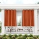 preview thumbnail 26 of 42, ATI Home Indoor/Outdoor Solid Cabana Grommet Top Curtain Panel Pair