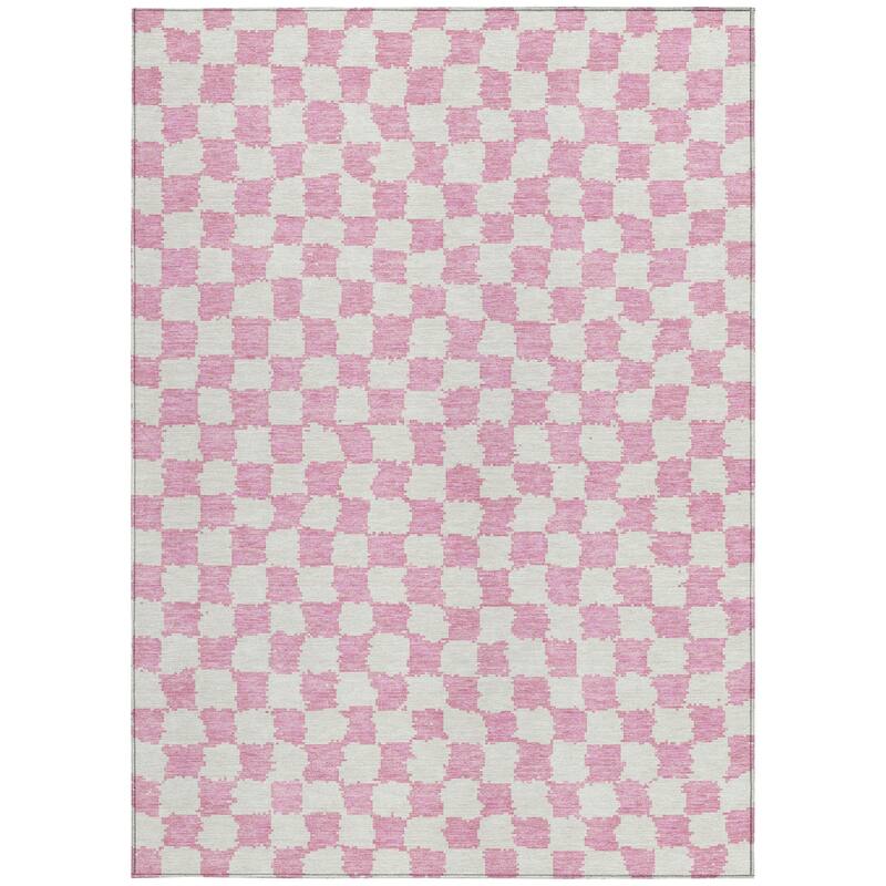 HomeRoots Geometric Transitional Rectangle Outdoor Rug