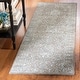 preview thumbnail 41 of 63, SAFAVIEH Handmade Glamour Sherita Modern Viscose Rug 2'3" x 8' Runner - Blue/Dark Grey - Runner