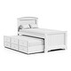 preview thumbnail 5 of 8, Furniture of America Gertie Modern White 3-Piece Twin Rubberwood Captain Bed with 3-Drawer Trundle set