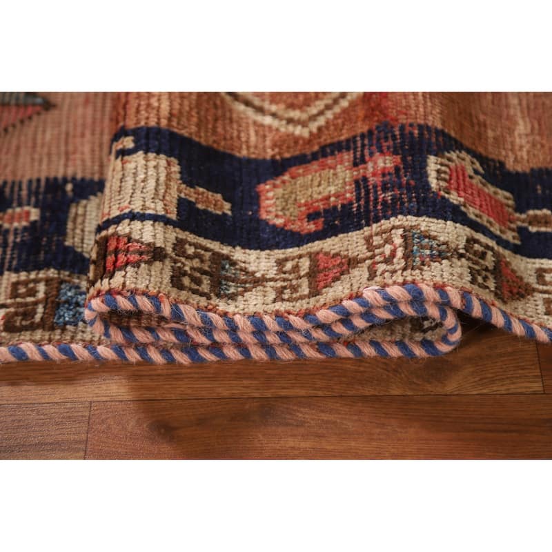 Vegetable Dye Gabbeh Qashqai Persian Antique Rug Handmade Wool Carpet - 4'2"x 7'3"