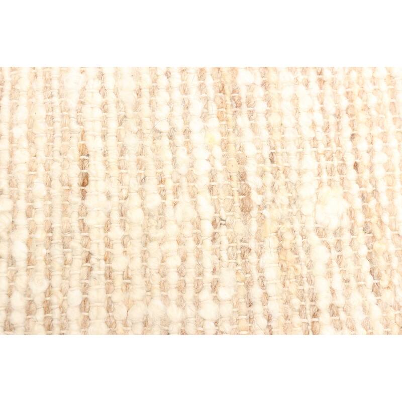ECARPETGALLERY Braid weave Sienna Tan Wool Rug - 5'0 x 8'1