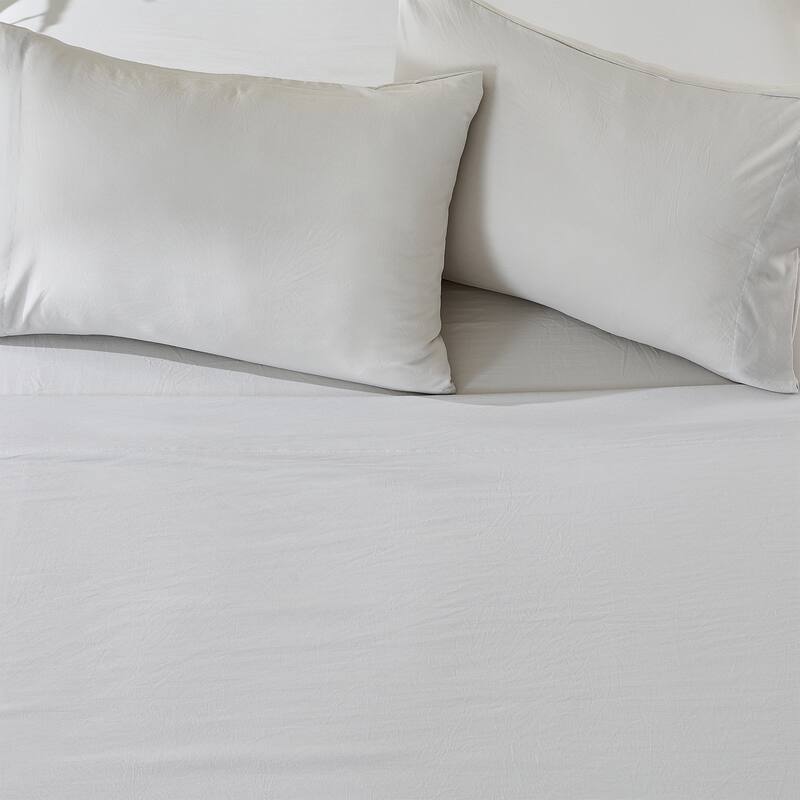 Patina Vie Maison Pre-Washed Microfiber Ultra-Soft Solid Bed Sheet Set