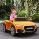 preview thumbnail 2 of 5, Audi TT RS Licensed Kids Electric Ride On Car, 6V Battery, Music, Lights, and Remote Control, Safe and Fun for Young Drivers