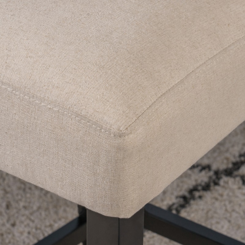 Logan 30-inch Fabric Backed Barstool by Christopher Knight Home (Set of 2) - 18.63" D x 22.00" W x 45.00" H