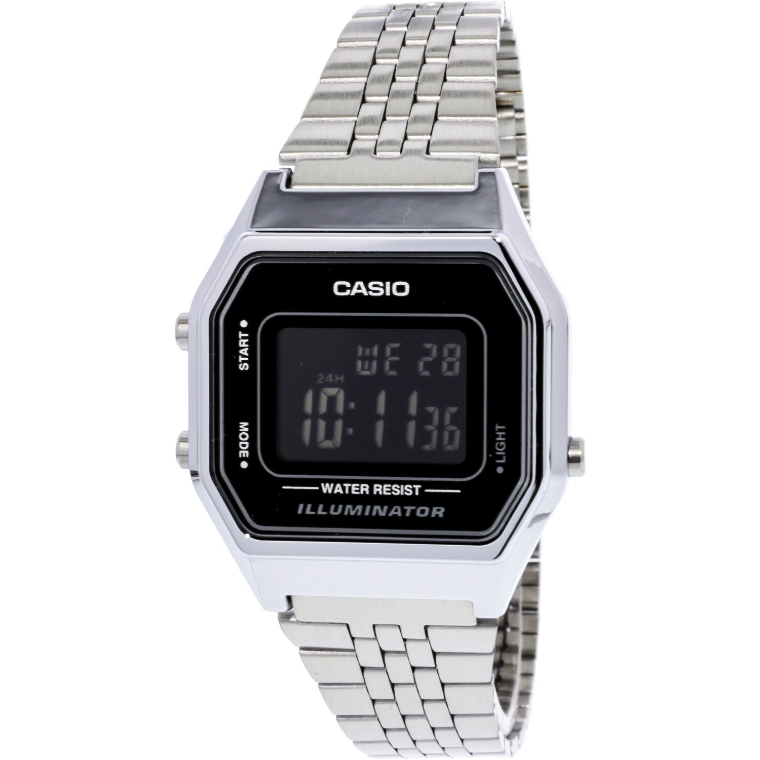 casio womens watch silver