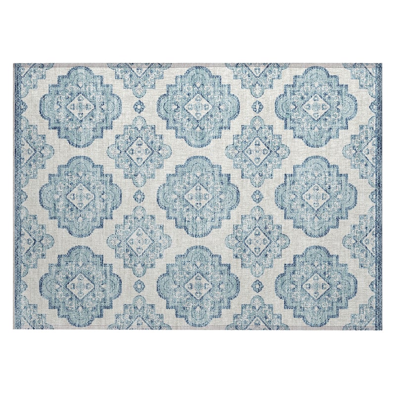 Machine Washable Indoor/ Outdoor Chantille Boho Moroccan Rug