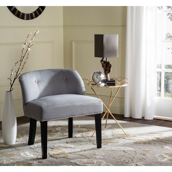 Safavieh Bell Grey Taupe Cotton Blend Vanity Chair 24.4