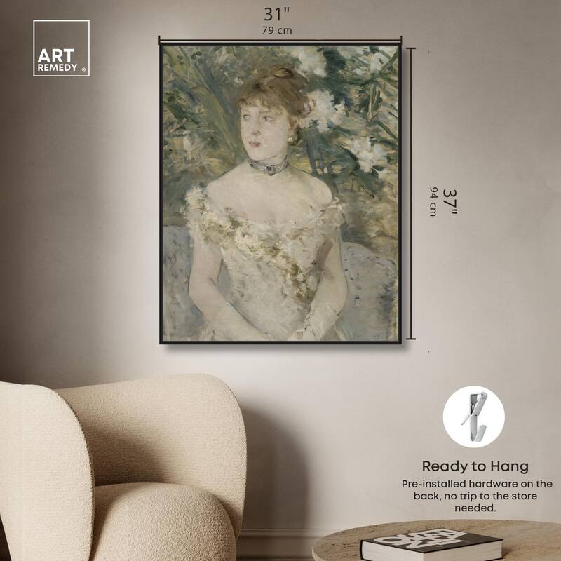 Young Girl in a Ball Gown Canvas by Art Remedy