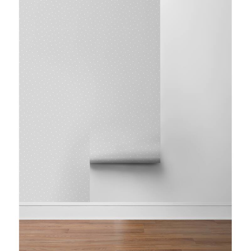 NextWall Polka Dots Peel and Stick Wallpaper